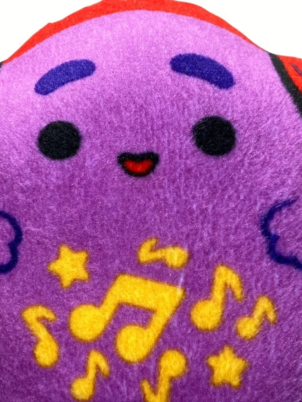 McDonalds Original Squishmallow Purple Music Notes Plush Toy 3 Inches
